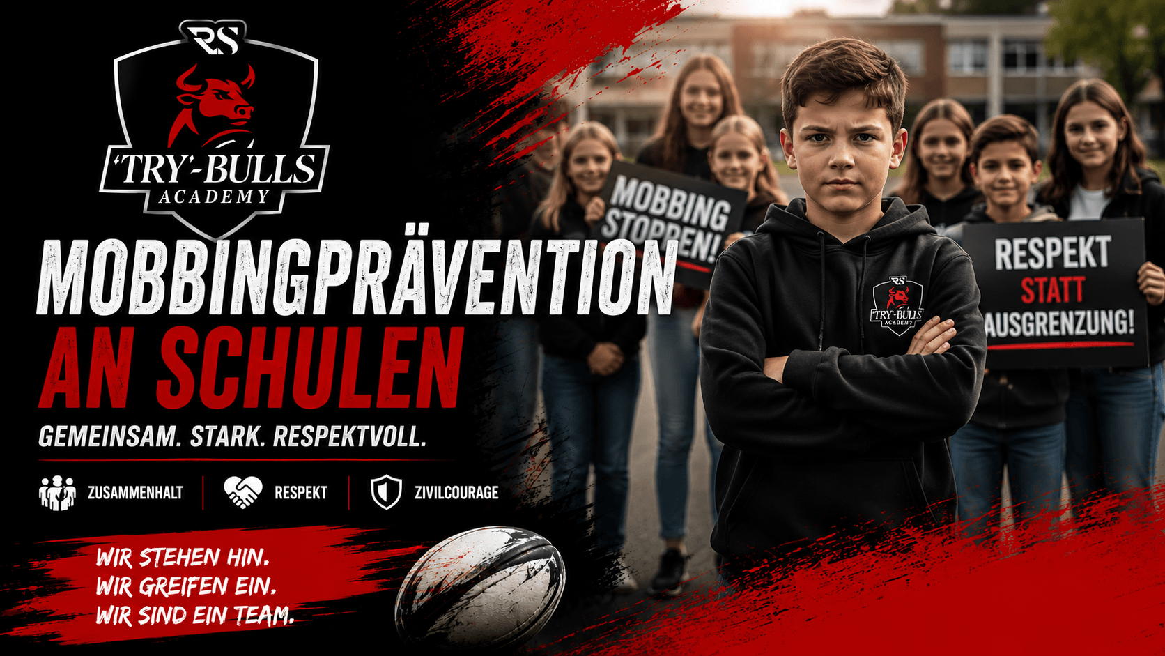 Mobbingpr&auml;vention an Schulen mit der TRY-BULLS Academy