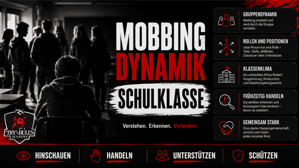Mobbing Dynamik in der Schulklasse – Rollen, Gruppendruck und Handlungsmöglichkeiten erkennen