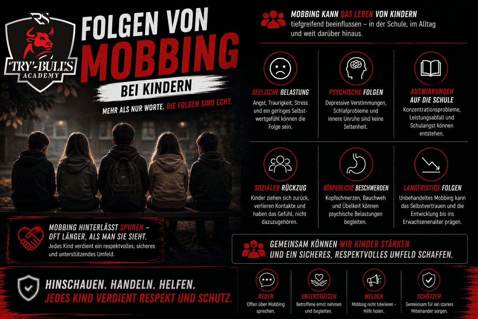 Folgen von Mobbing bei Kindern – psychische, körperliche, soziale und schulische Auswirkungen