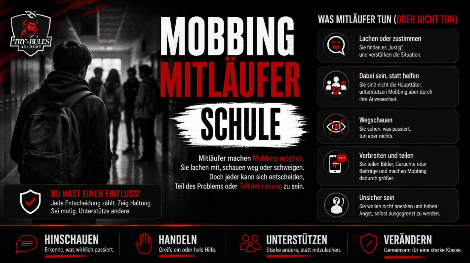 Mobbing Mitläufer in der Schule – Gruppendruck, Motive und Ausstiegsmöglichkeiten erkennen