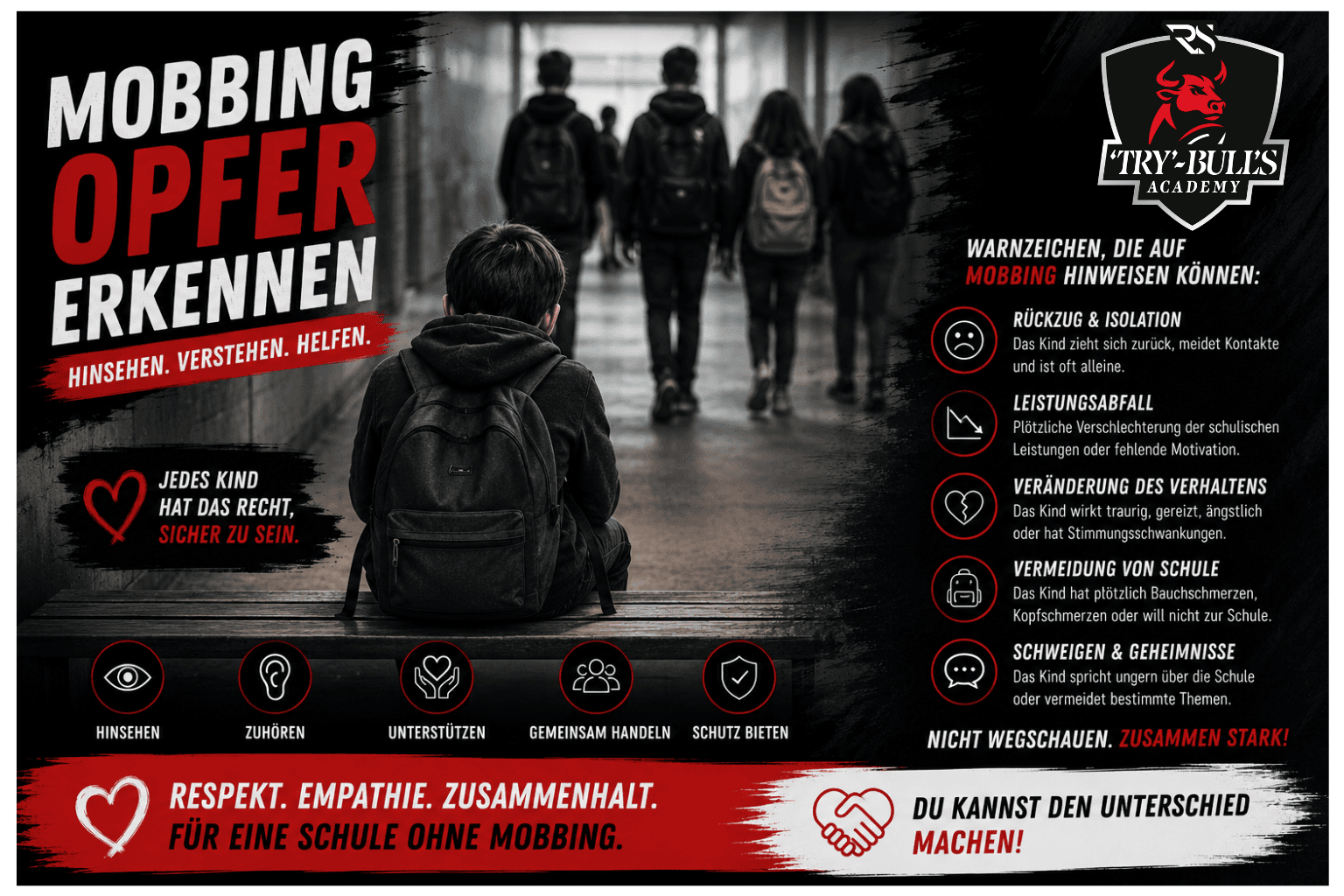 Mobbing-Opfer erkennen – Warnsignale bei Kindern und Jugendlichen