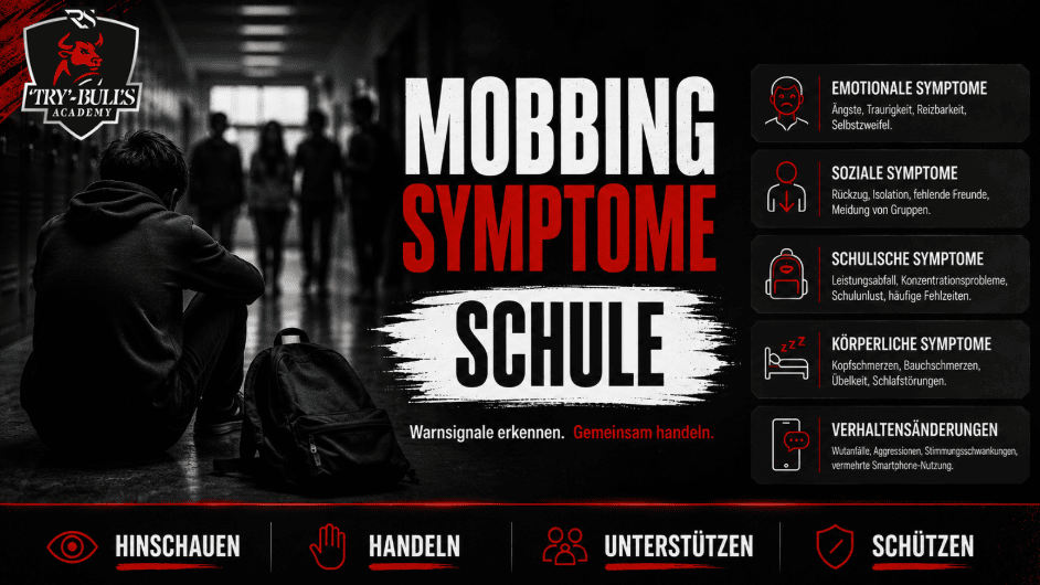 Mobbing Symptome Schule erkennen – emotionale, körperliche, soziale, schulische und digitale Warnzeichen