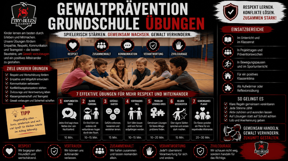 Gewaltprävention Grundschule Übungen – altersgerechte Präventionsübungen für Kinder
