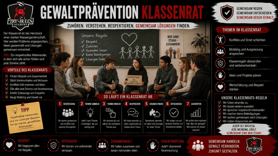 Gewaltprävention Klassenrat – Konflikte und Regeln gemeinsam in der Schule bearbeiten