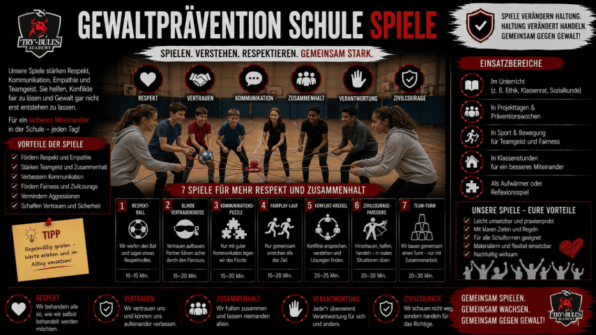 Gewaltprävention Schule Spiele – bewegungsorientierte Präventionsspiele für Schulklassen
