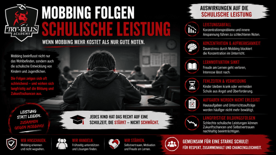 Mobbing Folgen schulische Leistung – Konzentrationsprobleme und Leistungsabfall erkennen